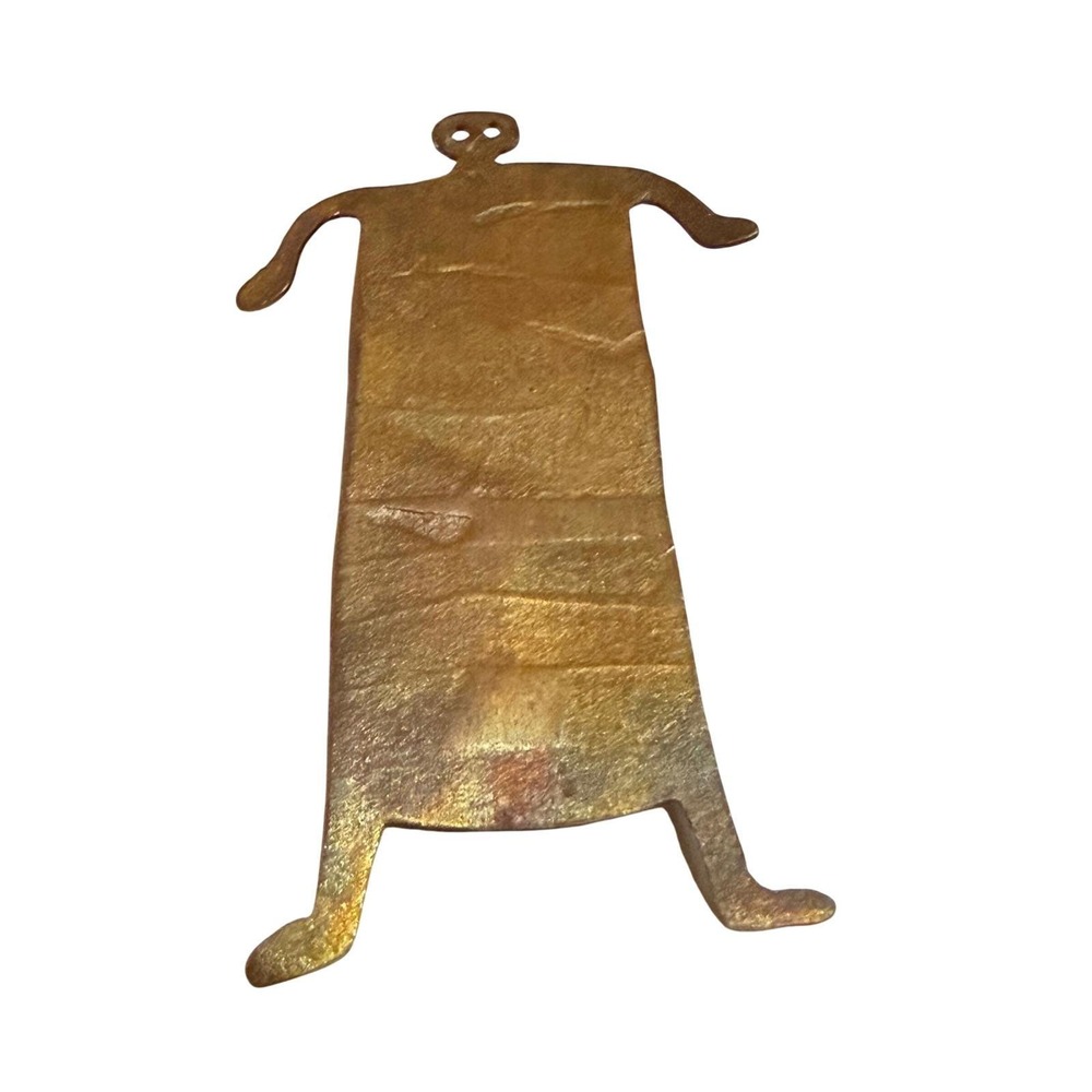 Vintage Modernist Figure Brooch Pin Brutalist Cubist Abstract Picasso Style MCM - Picture 3 of 8